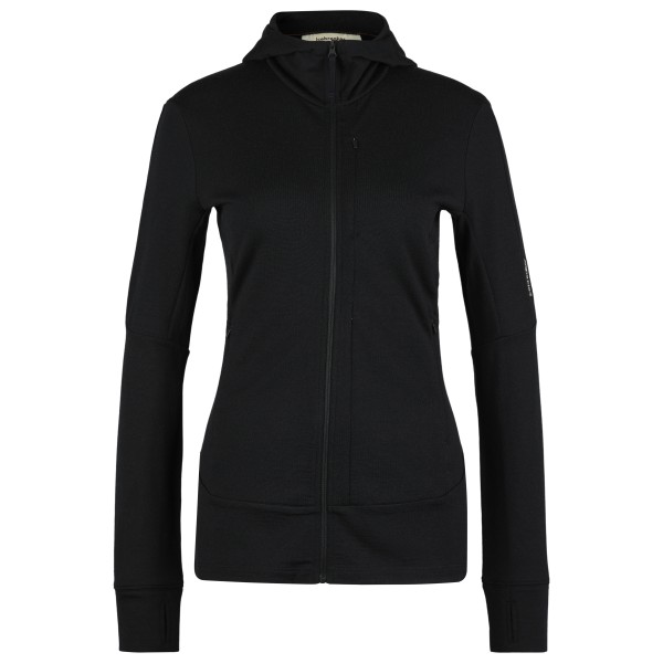 Icebreaker - Women's Merino 260 Quantum IV L/S Zip Hoodie - Merinohoodie Gr S schwarz