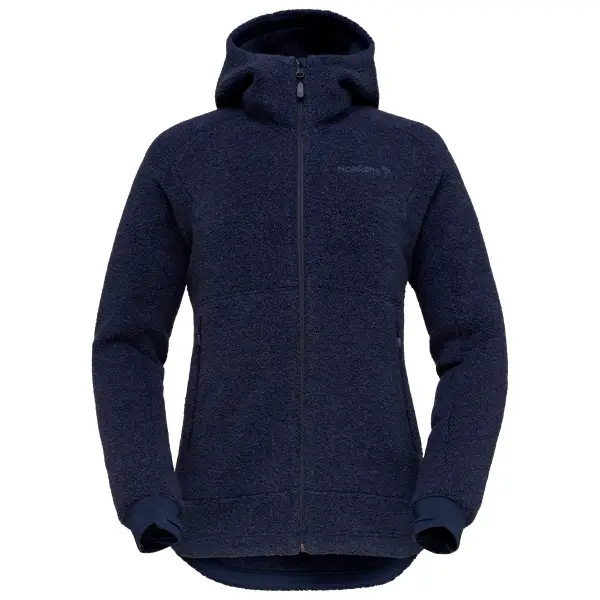 Norrøna - Women's Femund Warmwool3 Hood - Fleecejacke Gr XS blau