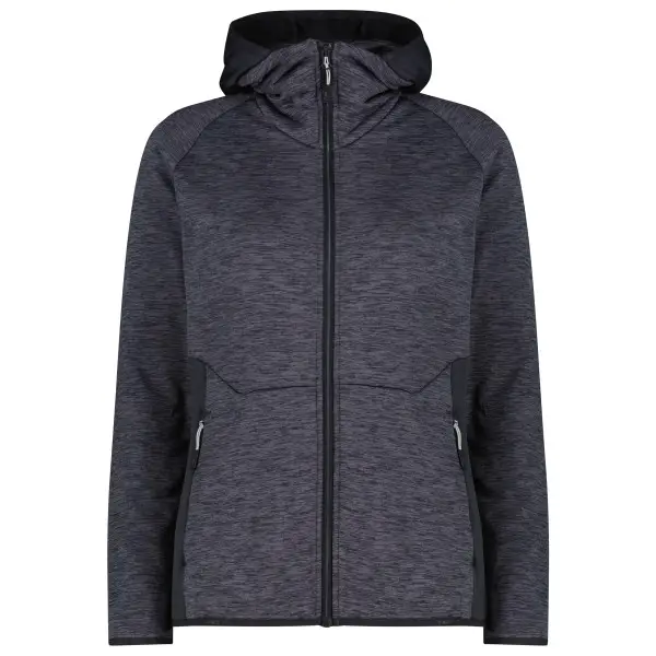 CMP - Women's Jacket Fix Hood - Fleecejacke Gr 36 grau