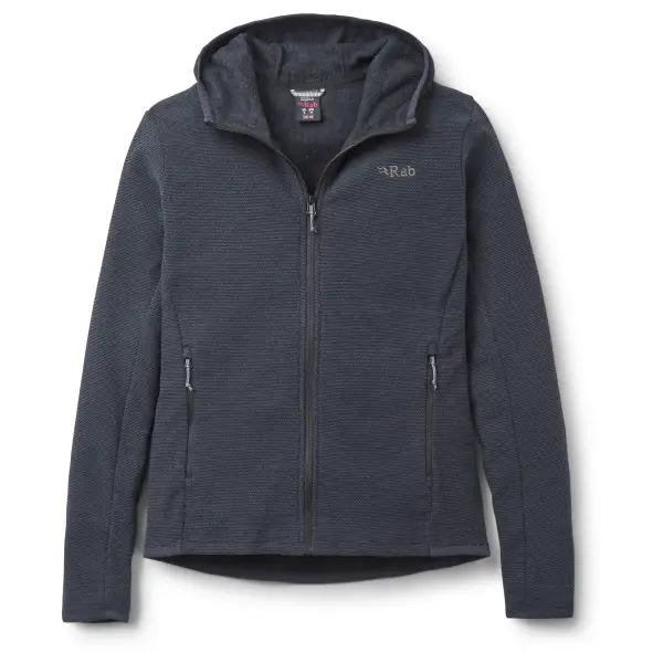 Rab - Women's Stavel Hoody - Fleecejacke Gr 40 grau/blau