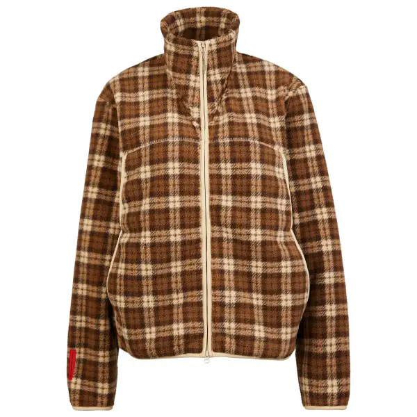 The Mountain Studio - Women's Soft Wool Pile Jacket - Fleecejacke Gr M braun