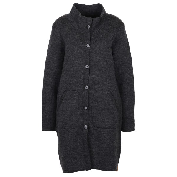 Albmerino - Women's Oversize Mantel Uni - Mantel Gr 40/42 schwarz