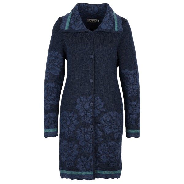 Flomax - Women's Strickmantel Mary - Wolljacke Gr 40/42 blau