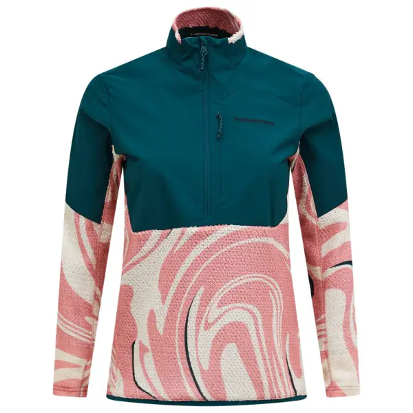 Peak Performance - Women's Aop Freelight Alpha Half Zip - Fleecejacke Gr XS blau