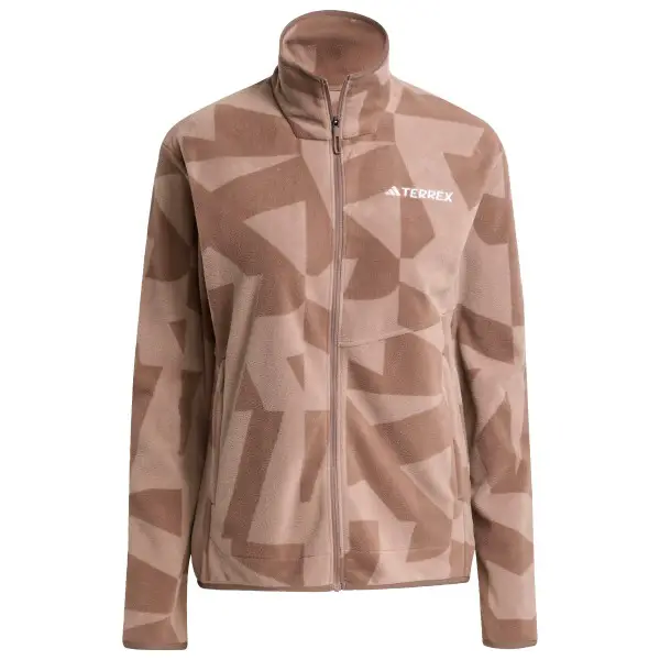 adidas Terrex - Women's MT AOP Full Zip Fleece - Fleecejacke Gr L braun