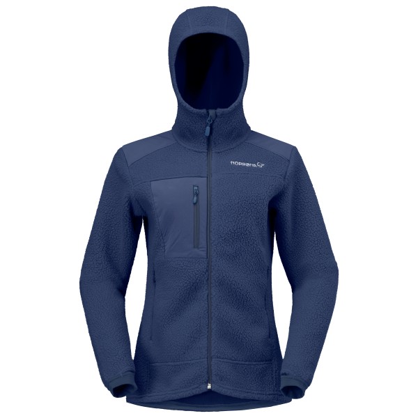 Norrøna - Women's Trollveggen Warm3 Zip Hood - Fleecejacke Gr XS blau
