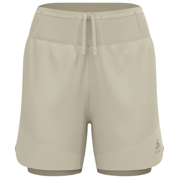 Odlo - Women's X-Alp Trail 5'' 2-In-1 Short - Laufshorts Gr L beige/grau
