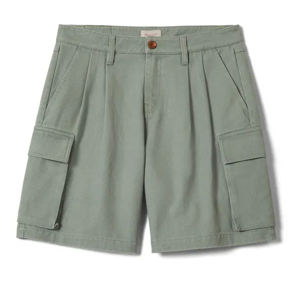 Brixton - Women's The Alba Baggy Carpenter Short - Shorts Gr XS grau/oliv