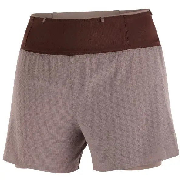 Salomon - Women's Sense Aero 2In1 Trail 4 - Laufshorts Gr XS braun