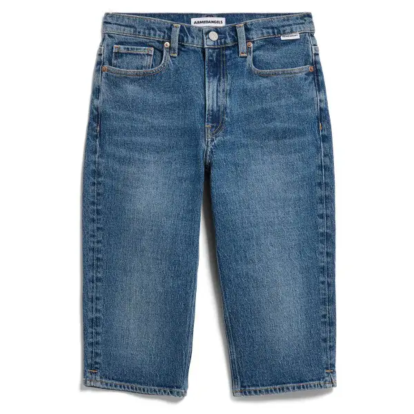 ARMEDANGELS - Women's Carenaa Capri Jeans - Shorts Gr 34-36 blau
