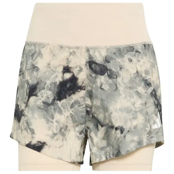adidas - Women's Adi365 Spray Dye 2in1 Shorts - Laufshorts Gr XS beige/grau