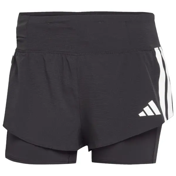 adidas - Women's Adizero 2in1 Shorts - Laufshorts Gr XS grau