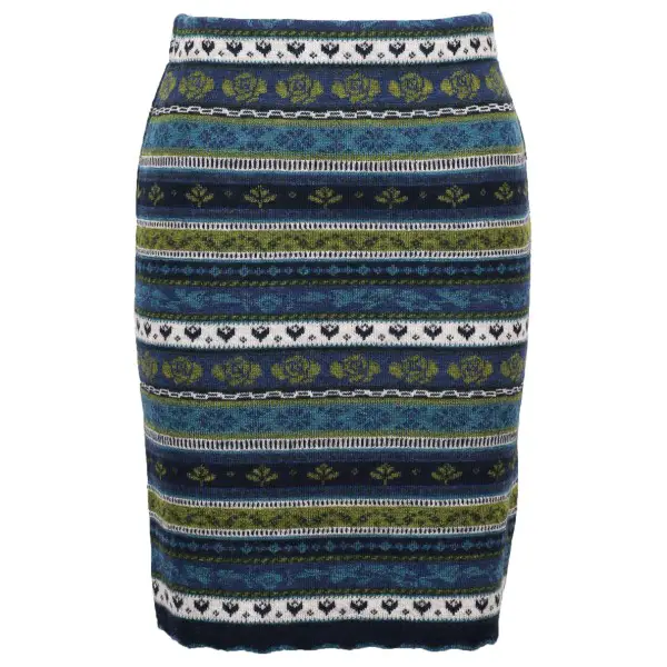 Flomax - Women's Strickrock Oda - Rock Gr XS blau