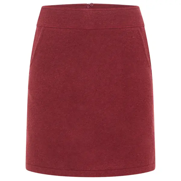 Tranquillo - Women's Walkrock aus Reiner Wolle - Rock Gr XL rot