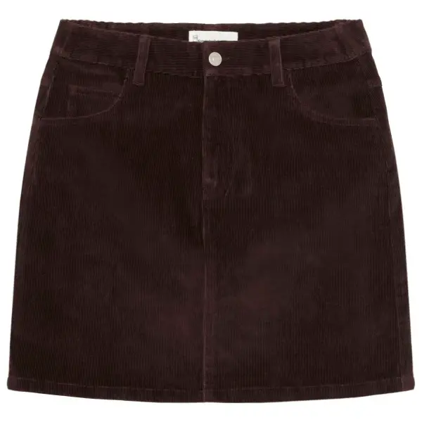 KnowledgeCotton Apparel - Women's 14 Wales Corduroy Skirt - Rock Gr 32 schwarz