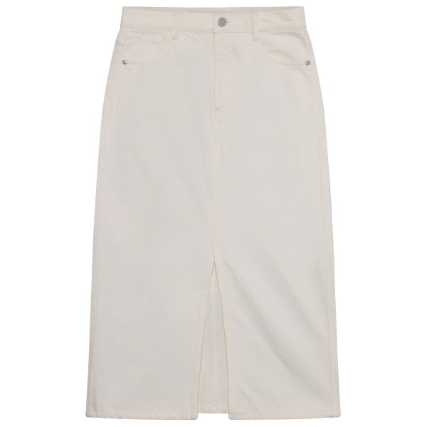 KnowledgeCotton Apparel - Women's Mid Length H. Twill Skirt - Rock Gr 27 grau