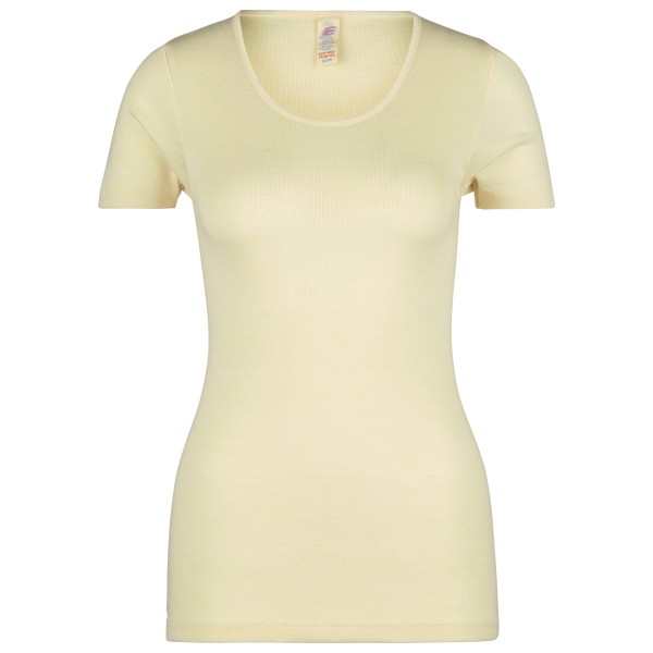 Engel - Women's Unterhemd S/S - Merinounterwäsche Gr 34/36 weiß/grau