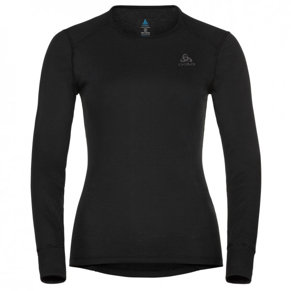 Odlo - Women's BL Top Crew Neck L/S Active Warm Eco - Kunstfaserunterwäsche Gr XL schwarz