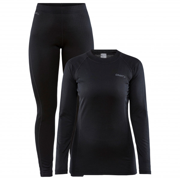Craft - Women's Core Warm Baselayer Set - Kunstfaserunterwäsche Gr XL schwarz