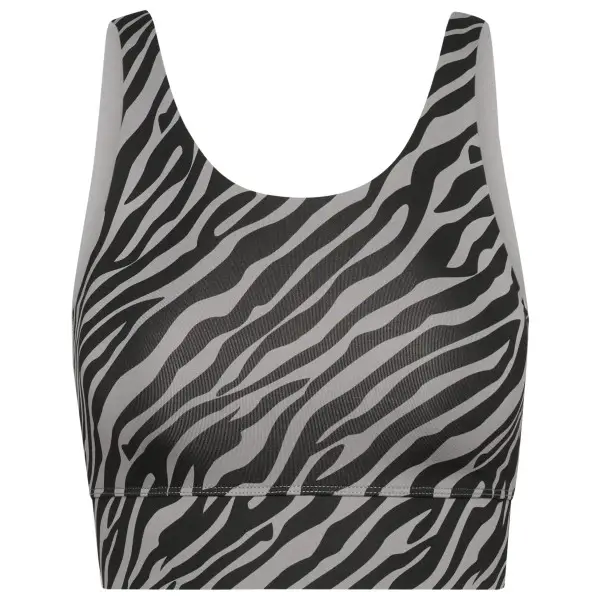 Hey Honey - Women's Bustier Zebra - Sport-BH Gr XS grau