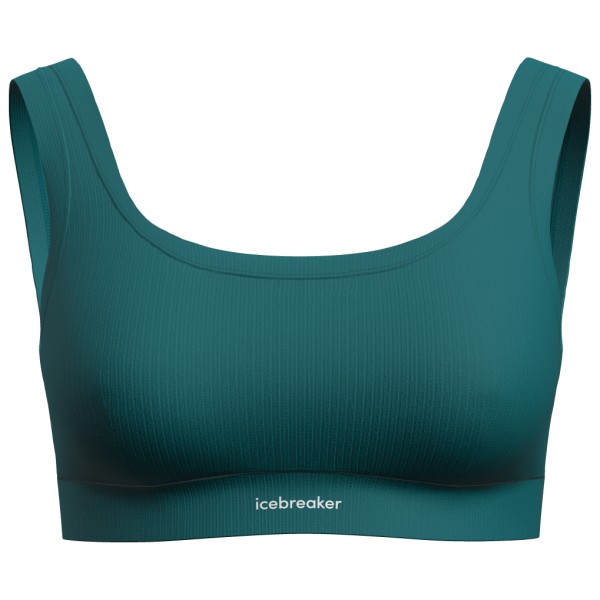 Icebreaker - Women's Merino Rib Lotus Bra - Sport-BH Gr XS türkis/blau