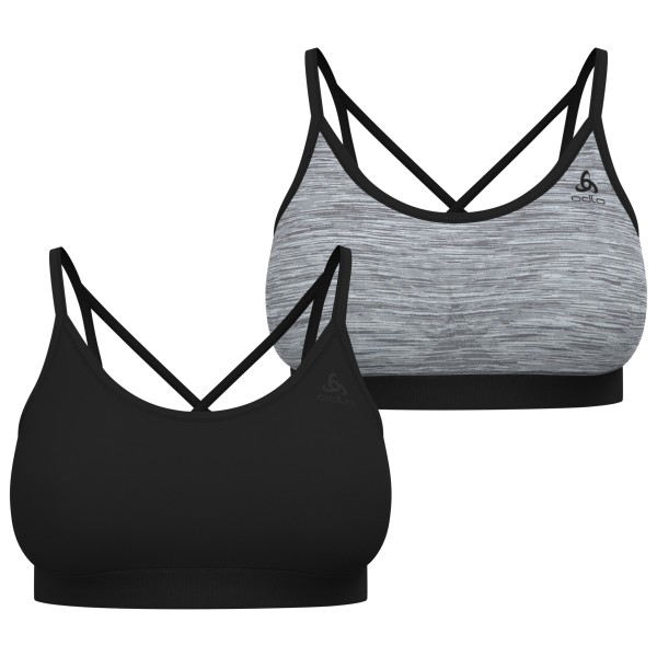 Odlo - Women's Seamless Low Sport Bra - Sport-BH Gr M schwarz/grau