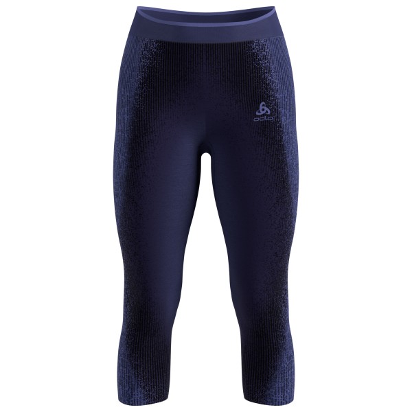 Odlo - Women's BL Bottom 3/4 Performance Warm Blackcomb - Kunstfaserunterwäsche Gr XS blau