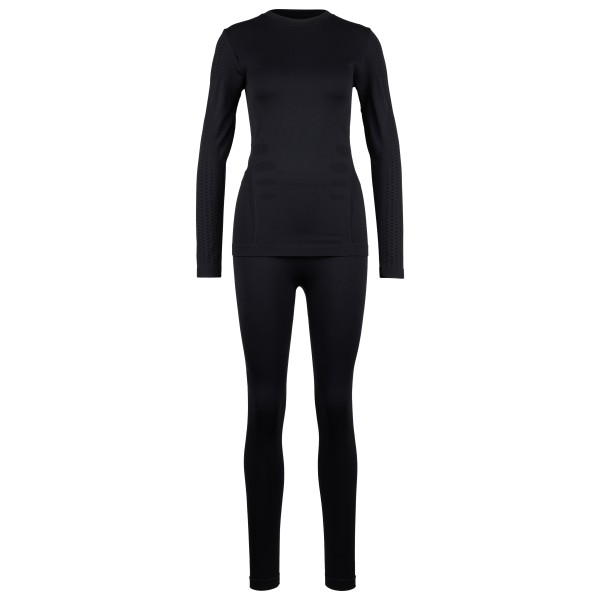 Heber Peak - Women's EvergreenHe. Seamless Underwear Set - Kunstfaserunterwäsche Gr S/M schwarz