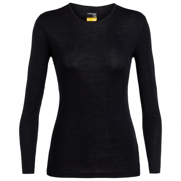 Icebreaker - Women's 175 Everyday L/S Crewe - Merinounterwäsche Gr XS schwarz