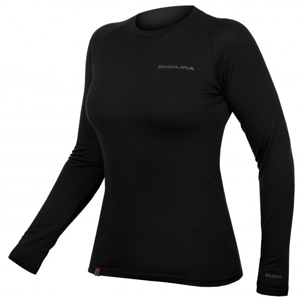 Endura - Women's Baabaa Blend Langarm Baselayer - Merinounterwäsche Gr S schwarz