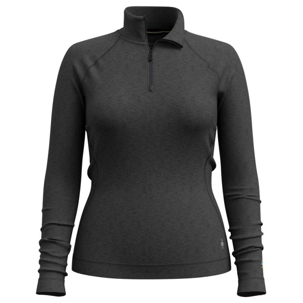 Smartwool - Women's Classic Thermal Merino BL 1/4 Zip Boxed - Merinounterwäsche Gr XS schwarz/grau