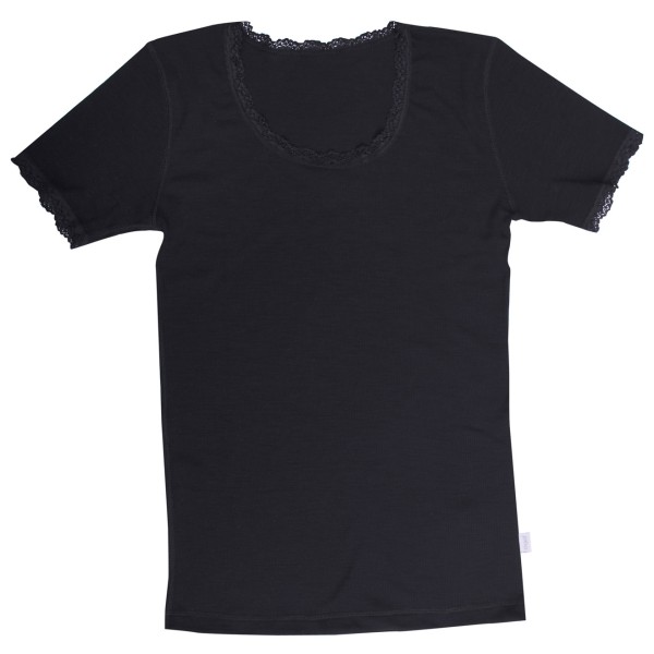 Joha - Women's T-Shirt 70403 - Merinounterwäsche Gr XS schwarz