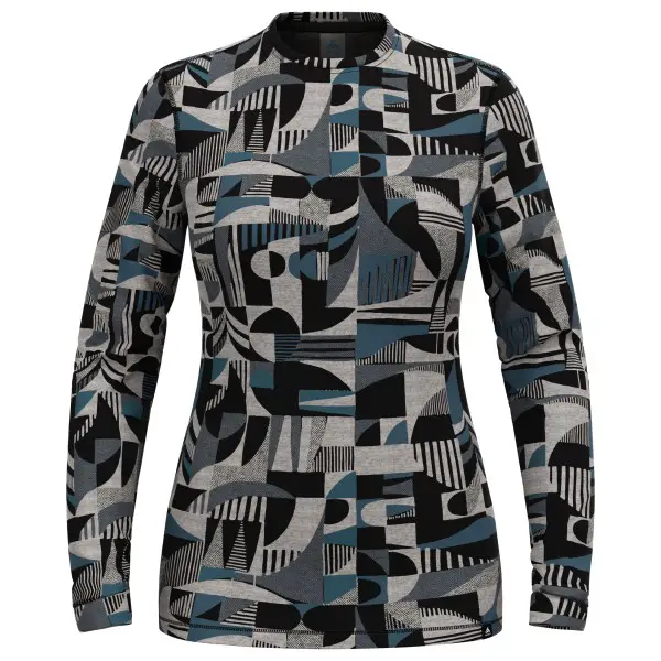 Odlo - Women's BL Top Crew Neck L/S Merino Heritage - Merinounterwäsche Gr S grau