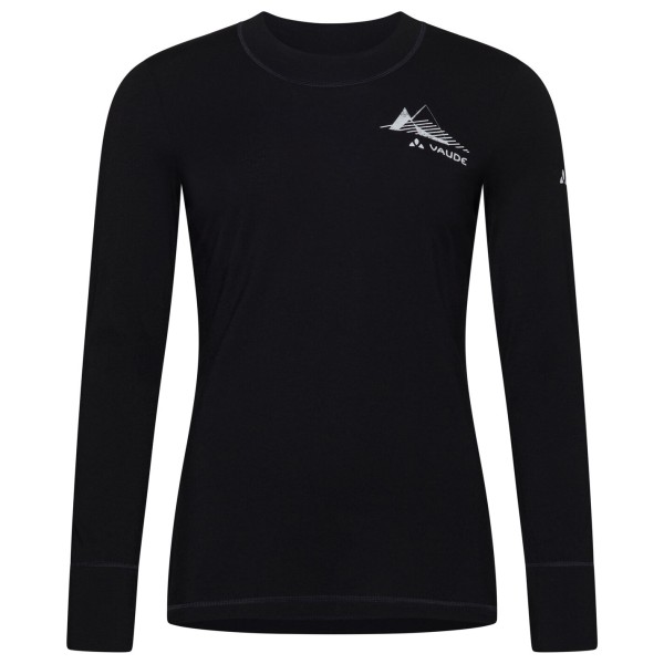 Vaude - Women's Monviso Wool L/S T-Shirt II - Merinounterwäsche Gr 34 schwarz