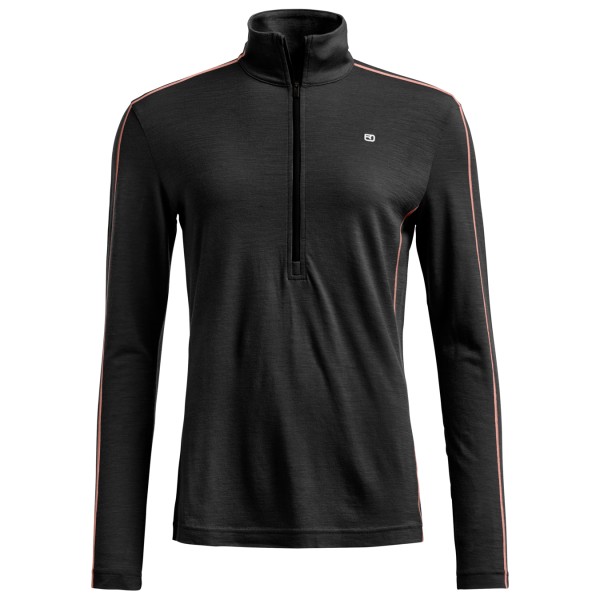 Ortovox - Women's 185 Rock'N'Wool Zip Neck - Merinounterwäsche Gr XS schwarz