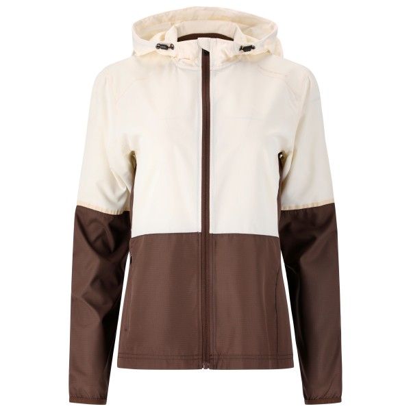 ENDURANCE - Women's Kinthar Jacket with Hood - Laufjacke Gr 34 braun/weiß