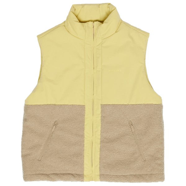 Mazine - Women's Fabric Blocking Vest - Fleeceweste Gr XS beige