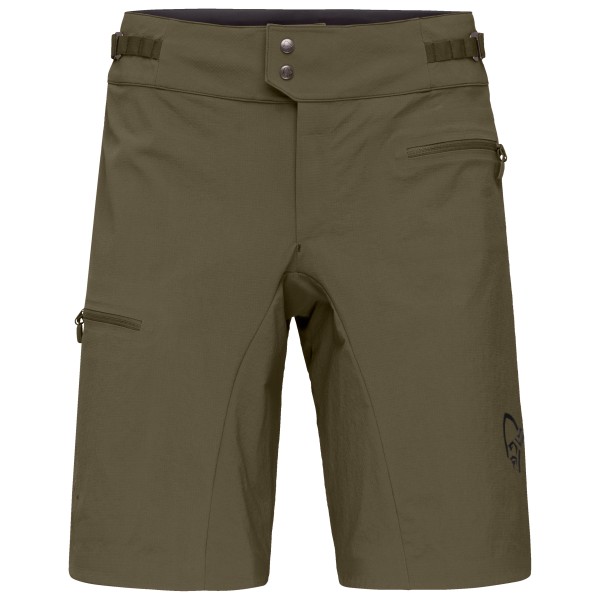 Norrøna - Women's Fjørå Flex1 Light Shorts - Radhose Gr L braun/oliv