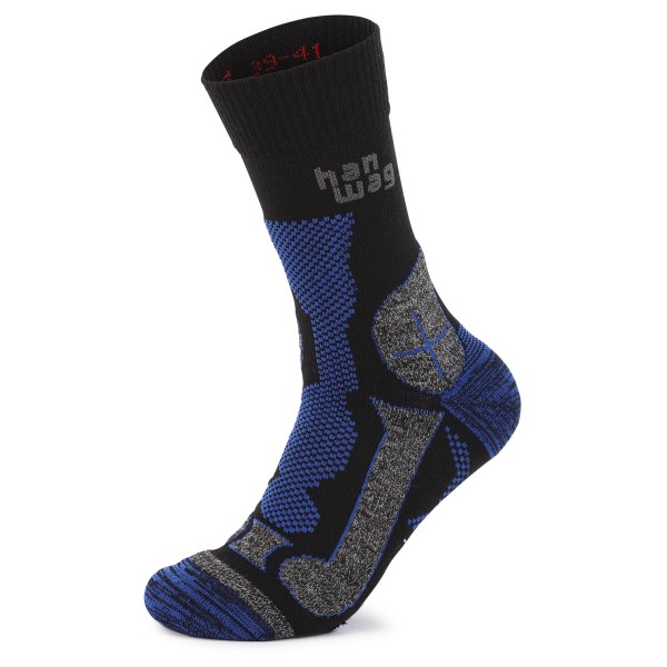 Hanwag - Hanwag Trek-Merino Socke - Wandersocken Gr 36-38 schwarz