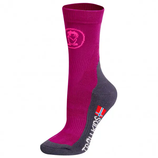 Trollkids - Kids Trekking Mid Cut Socks II - Wandersocken Gr 39-42 lila