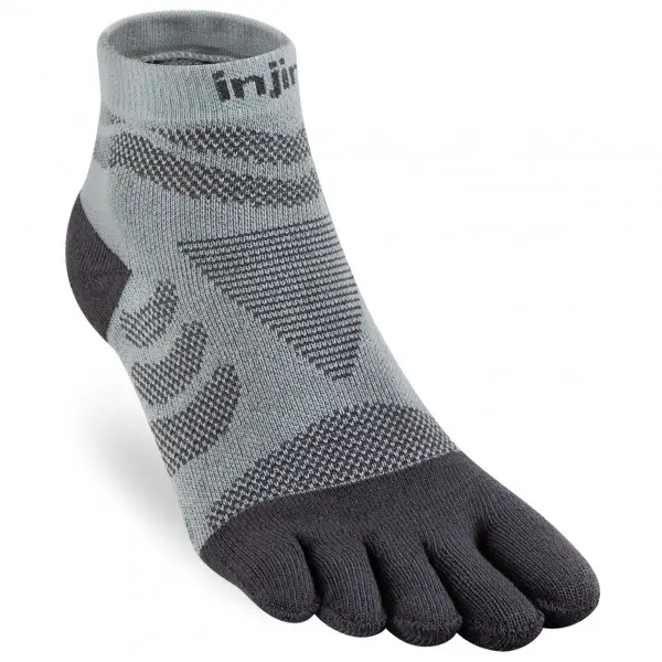 Injinji - Women's Run Technical Mini-Crew - Laufsocken Gr 40,5-44,5 grau