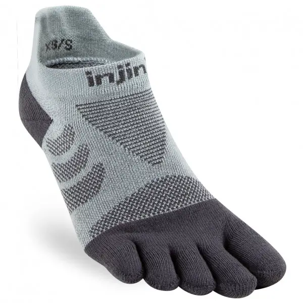 Injinji - Women's Run Technical No-Show - Laufsocken Gr 40,5-44,5 grau