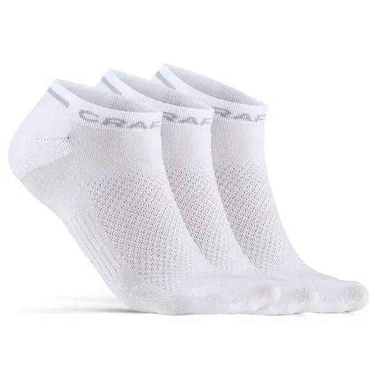 Craft - Core Dry Shafless Sock 3-Pack - Radsocken Gr 40-42 weiß/grau