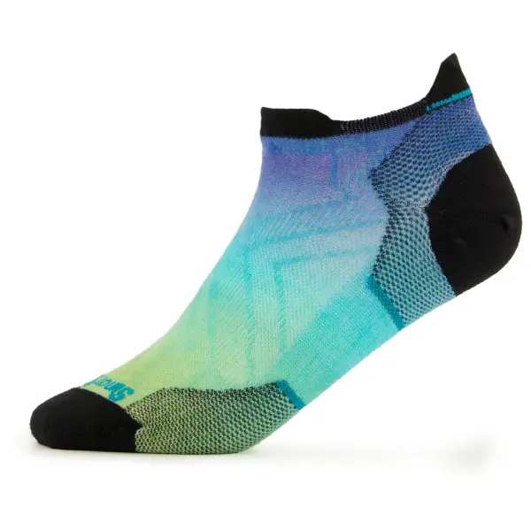 Smartwool - Women's Run Zero Cushion Ombre Print Low Ankle - Laufsocken Gr 34-37 bunt