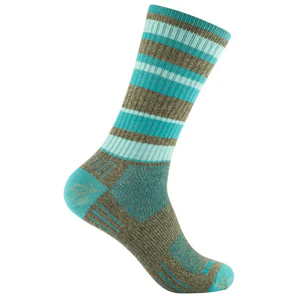 Wrightsock - Adventure Crew - Wandersocken Gr 37,5-41 türkis