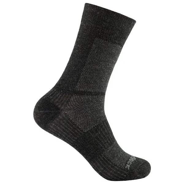 Wrightsock - Coolmesh II Merino Crew - Wandersocken Gr 37,5-41 schwarz