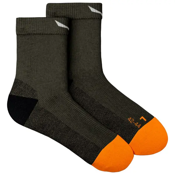 Salewa - MTN TRN All Mountain QRT Sock - Wandersocken Gr 42-44 schwarz/oliv