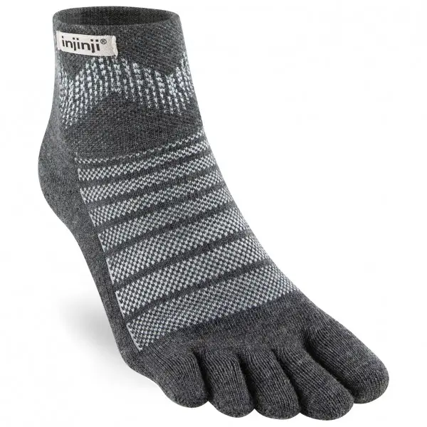 Injinji - Outdoor Midweight Mini-Crew Wool - Wandersocken Gr 40,5-44 grau