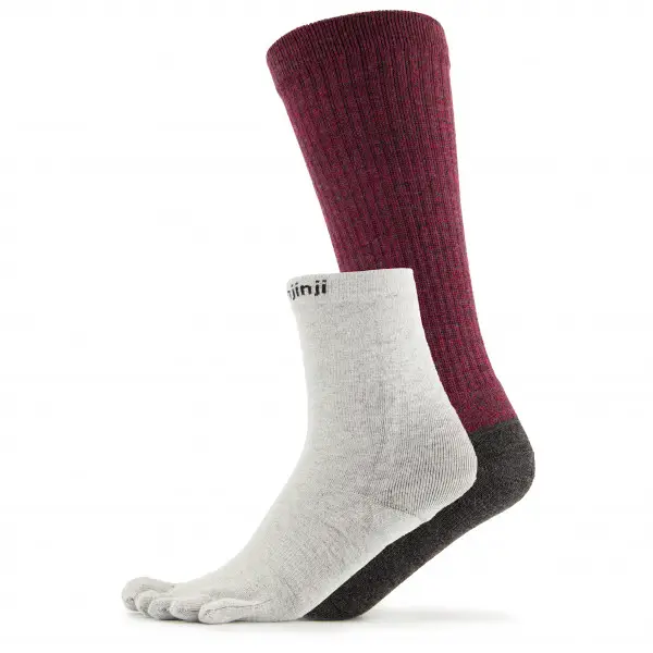 Injinji - Women's Liner/Hiker Crew Coolmax/Nuwool - Wandersocken Gr 35-40 grau