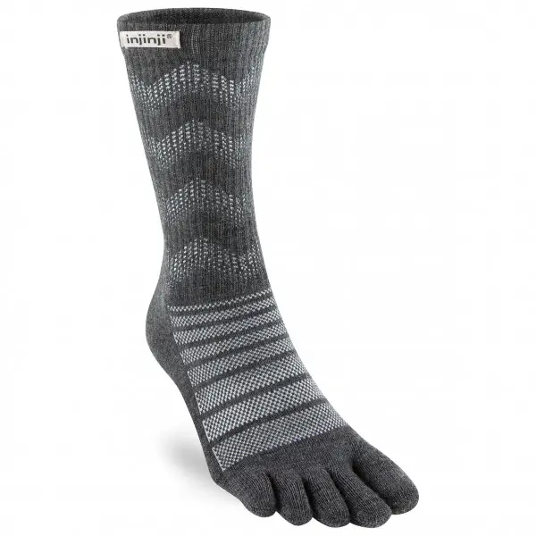 Injinji - Outdoor Midweight Crew Wool - Wandersocken Gr 40,5-44 grau